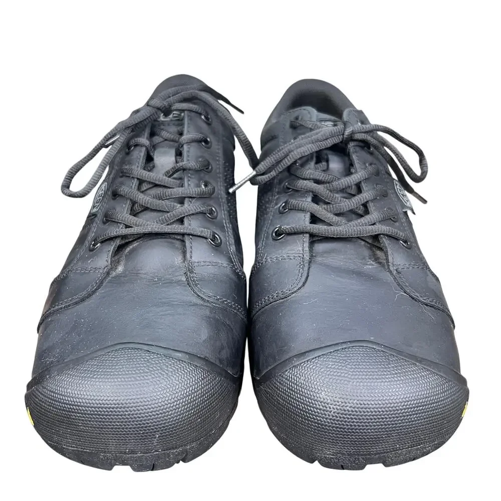 Keen Utility Black Steel Toe Slip Resistant Wide Work Shoes Size 10.5 EE